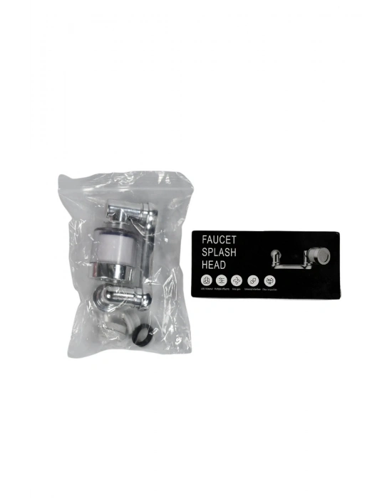 Filtreli Mutfak Banyo Musluk Başlığı 1080 Derece Dönebilen Fonksiyonel Evrensel Büyük Boy