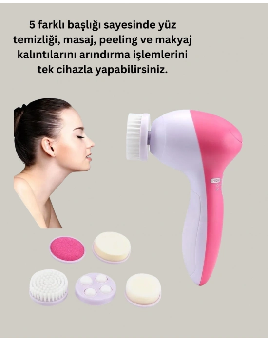 Fırçalı Yüz Temizleme ve Spa Masaj Cihazı