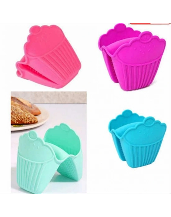 Fırın Eldiveni Silikon Kaymaz Su Geçirmez Yanmaz Silikon Eldiven