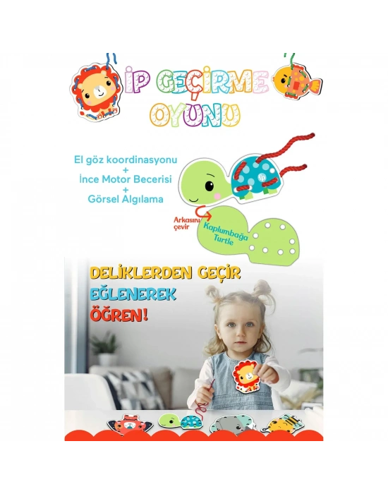Fisher Price İp Geçirme Oyunu Lacing Game