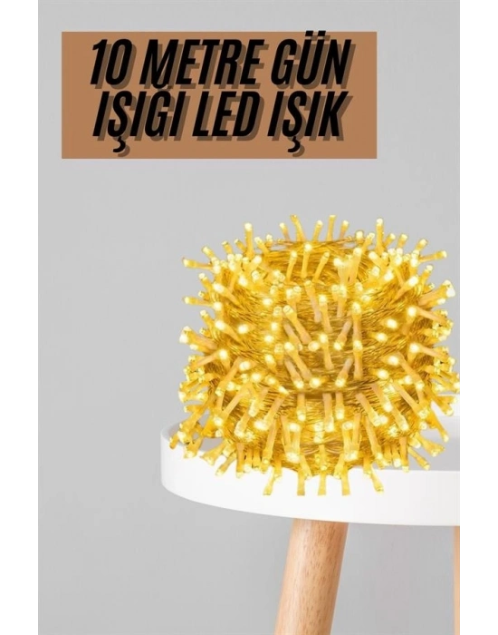 Fişli 10 Metre Günışığı Led Işık 3 Aydınlatma Modlu Dekoratif Ortam Aydınlatması