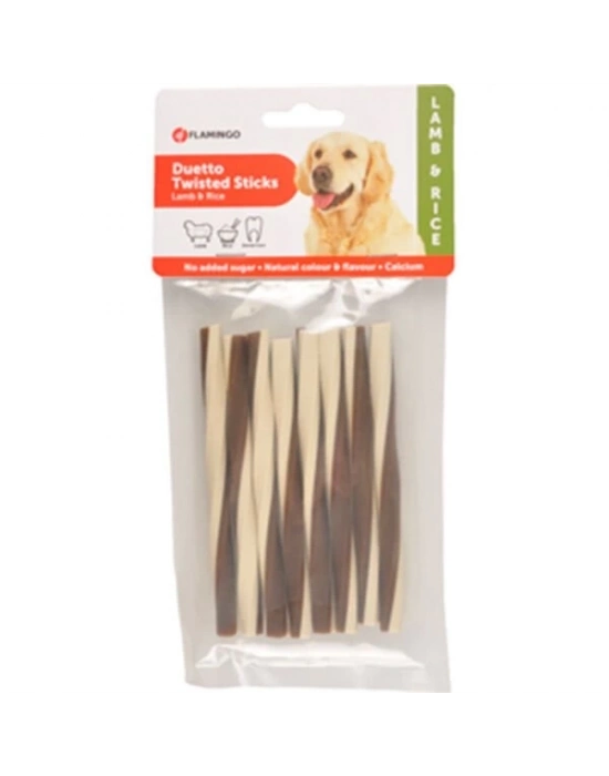 Flamingo Duetto Twist Kuzulu Köpek Ödül Çubuğu 1 Adet 85 Gr