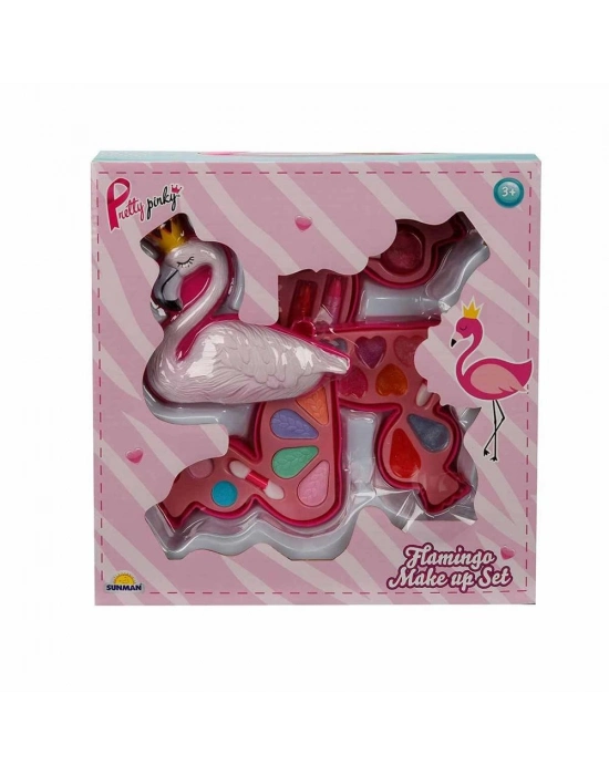 ® Flamingo Şekilli 3 Katlı Makyaj Güzellik Seti