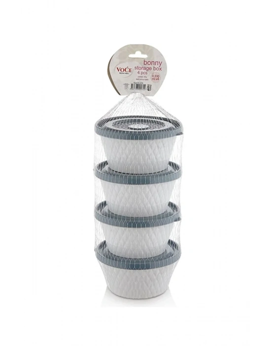 Fom Home Voce Plastik Petek 4lü Saklama Kabı
