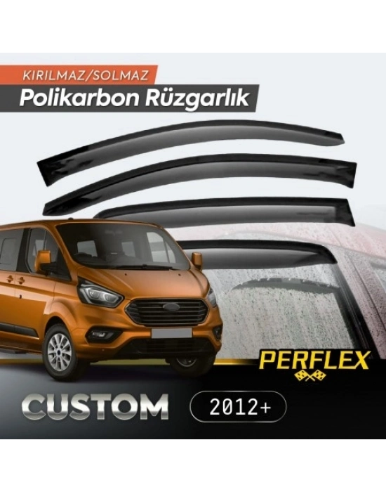 Ford Custom 2012+ Cam Rüzgarlığı V2 Düz