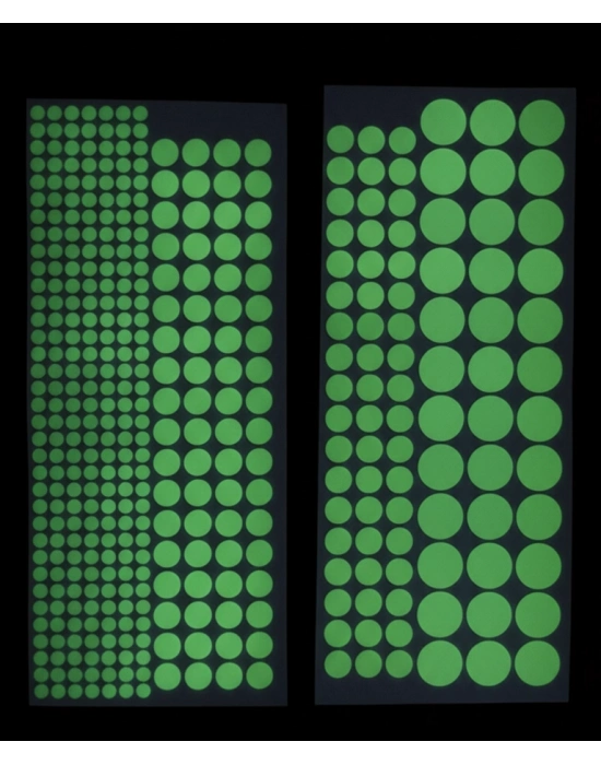Fosforlu Etiket Karanlıkta Işık Veren Yıldız Tozu Etiketleri