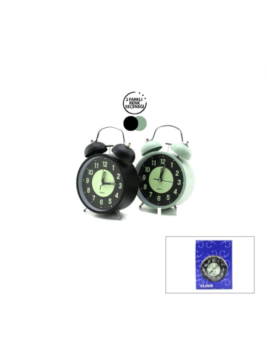 Fosforlu Metal Çalar Saat