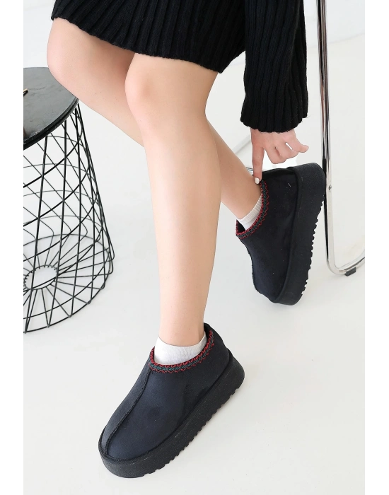 Foyk Siyah Süet Bot