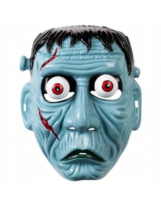 Frankenstein Temalı Sallanan Oynar Gözlü Maske