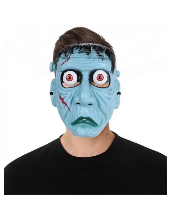 Frankenstein Temalı Sallanan Oynar Gözlü Maske