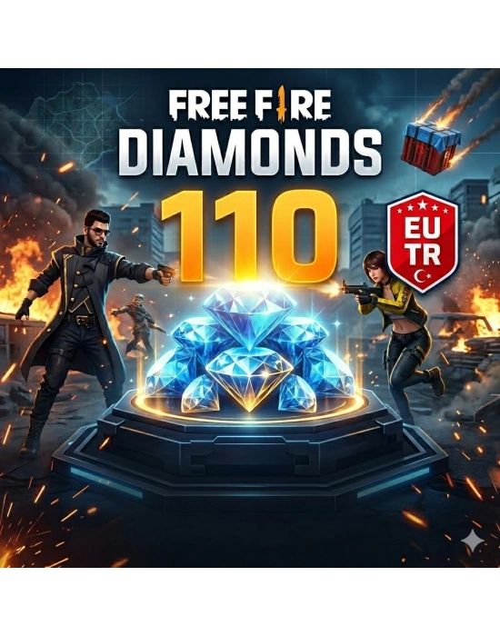 Free Fire 110 Diamonds EU TR