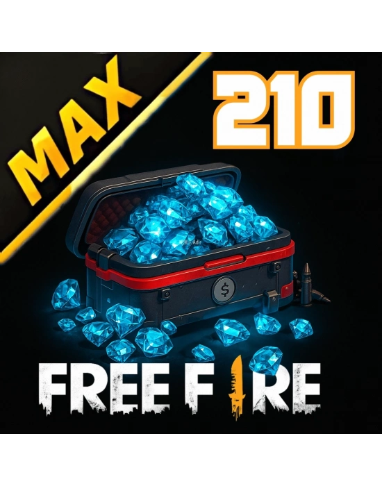 Free Fire MAX 210 Elmas