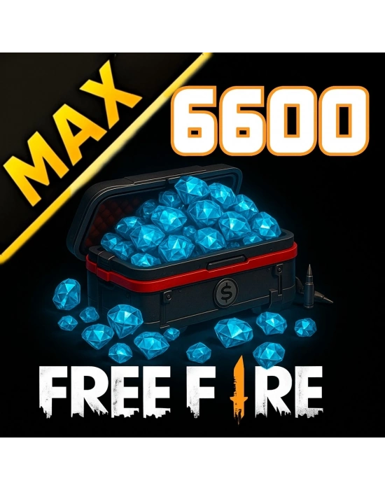 Free Fire MAX 6600 Elmas