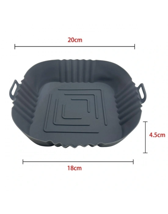 Fritöz Afryer Ve Fırın Silikon Pişirme Matı 20 Cm Kare