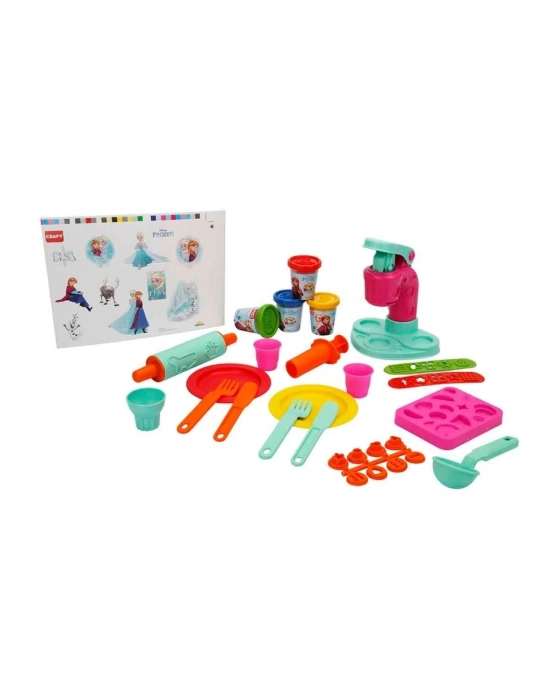 Frozen Dondurma Fabrikası Oyun Hamuru Seti 200 gr 29 Parça
