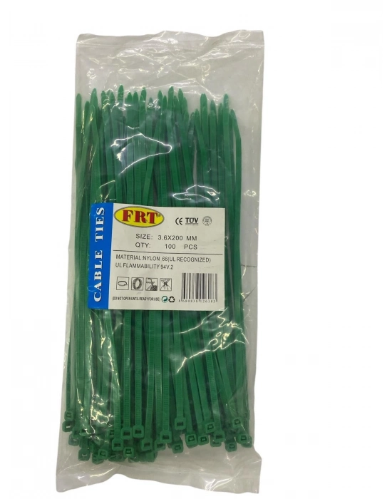 FRT Yeşil 3,6X200 Kablo Bağı