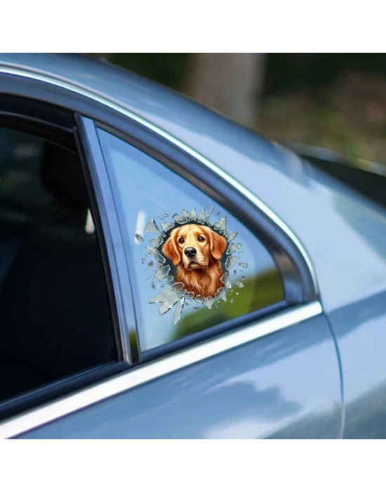 Fulcar Köpek Tasarımlı Araç Stickerı