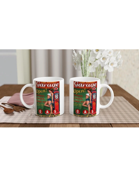 Full Service Retro Benzinlik Kupa Bardak