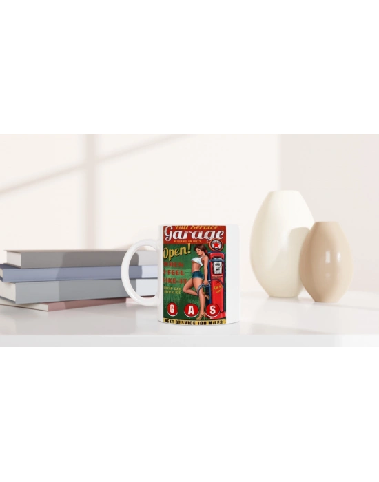 Full Service Retro Benzinlik Kupa Bardak