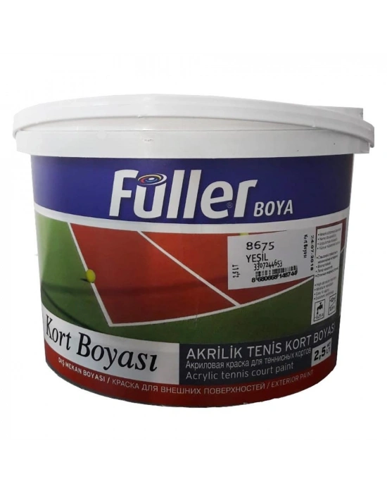 Füller Tenis Kort Boyası Kırmızı 2,5 Litre