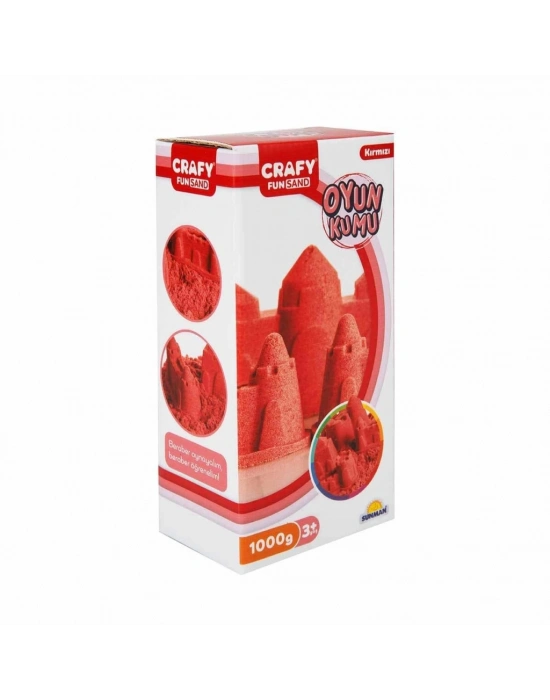 Fun Dough Kinetik Kum 1000 g Kırmızı
