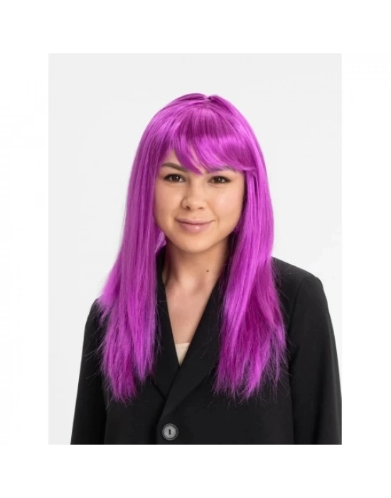 Fuşya Renk Peruk