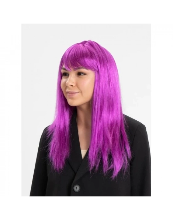 Fuşya Renk Peruk