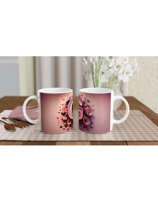 G Harfi Canlı Renkli Harfli Kupa Bardak