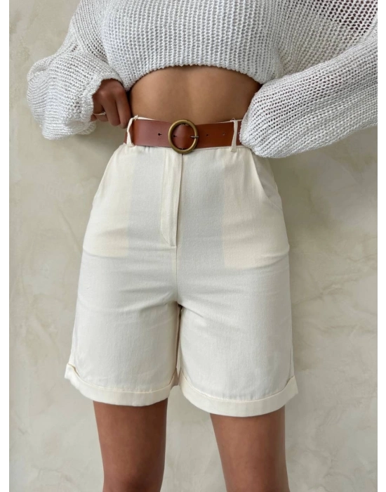 Gabardin kumaş şort