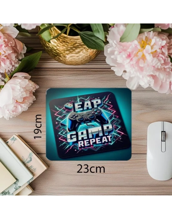 Gamer Rutinini Yansıtan Renkli Mouse Pad - 19x23 cm 2 mm Dikdörtgen İthal Baskılı Mouse Pad