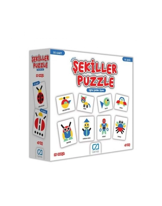 Games Akıllı Şekiller Puzzle 55 Kart 5114