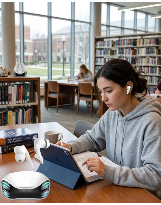 Gaming Bluetooth Kulaklık Çift Mikrofon  iPhone 11 iPhone 12 Samsung S23 Redmi Uyumlu