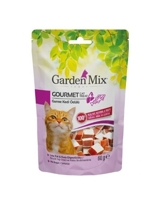 Garden Mix Gurme Düşük Yağlı Şekersiz Kedi Ödül Maması 1 Adet 60 Gr