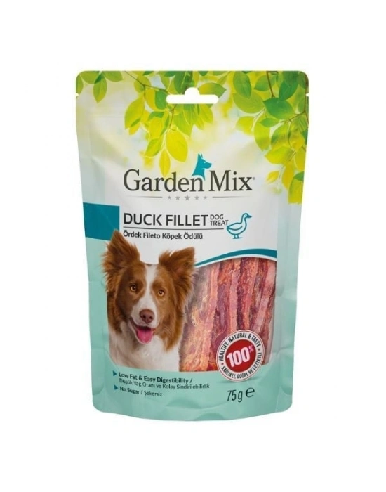 Garden Mix Ördekli Fileto Düşük Yağlı Şekersiz Köpek Ödül Maması 1 Adet 75 Gr