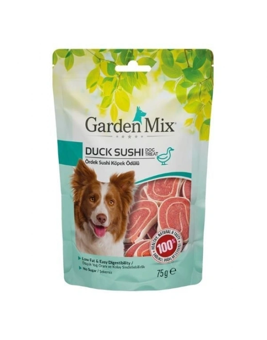 Garden Mix Ördekli Sushi Düşük Yağlı Şekersiz Köpek Ödül Maması 1 Adet 75 Gr