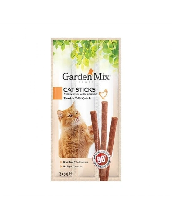 Garden Mix Tavuklu Stick Kedi Ödül Maması 1 Adet 3x5 Gr