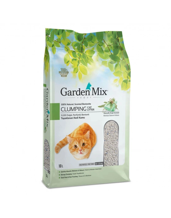 Gardenmix Bentonit Marsilya Sabunlu Kedi Kumu 10 Lt