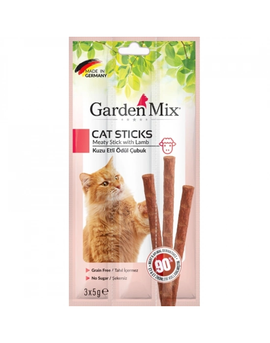 Gardenmix Kuzu Etli Kedi Stick Ödül 3*5g