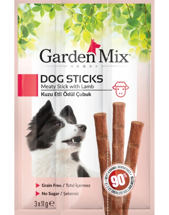 Gardenmix Kuzu Etli Köpek Stick Ödül 3*11g 20‘li