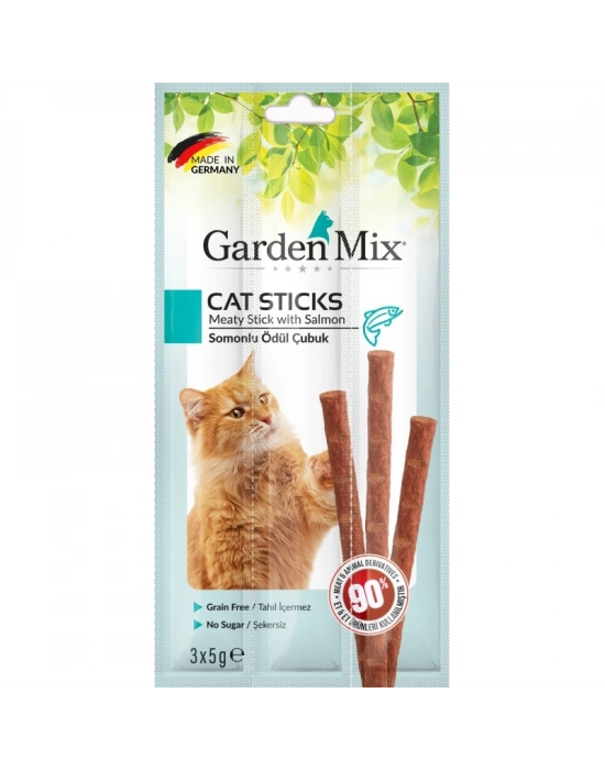 Gardenmix Somonlu Kedi Stick Ödül 3*5g