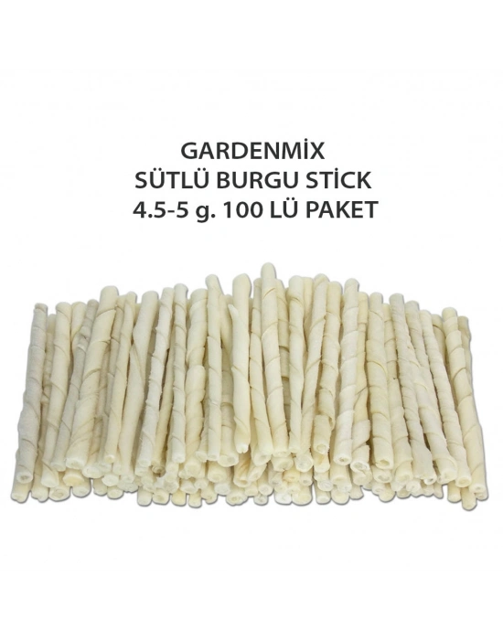 Gardenmix Sütlü Burgu Çubuk 4,5-5 g 100 lü