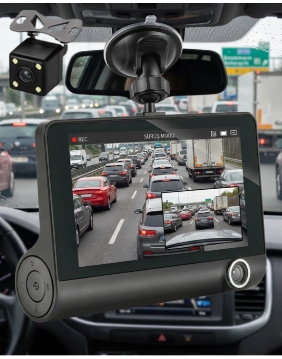 ® Gece Görüşlü Araç İçi Kamera Full HD Park Modlu