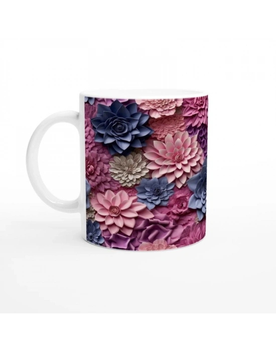 Gece Gülü ve Lavanta Kupa Bardak