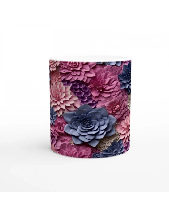 Gece Gülü ve Lavanta Kupa Bardak