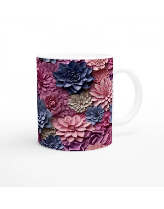 Gece Gülü ve Lavanta Kupa Bardak