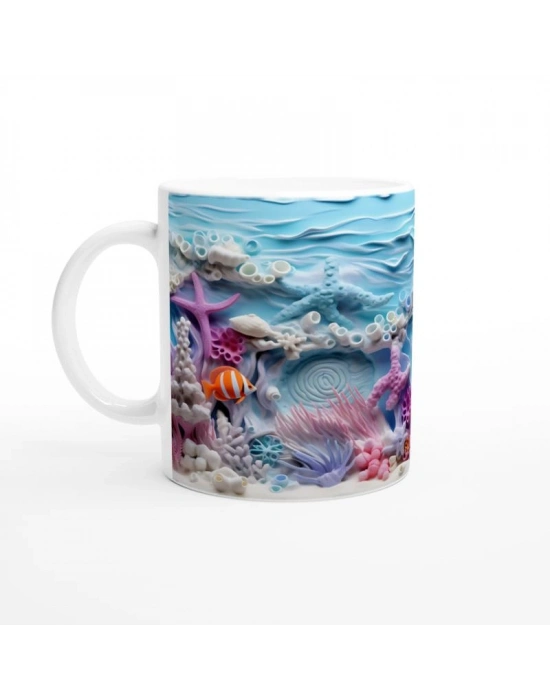 Gece Parlayan Sualtı Bahçesi Kupa Bardak