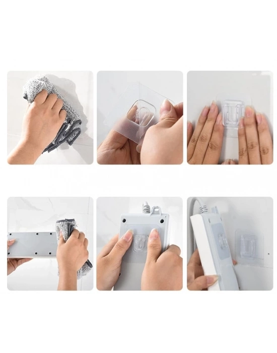 Geçmeli Klips Eşya Sabitleme Askısı 10lu Set