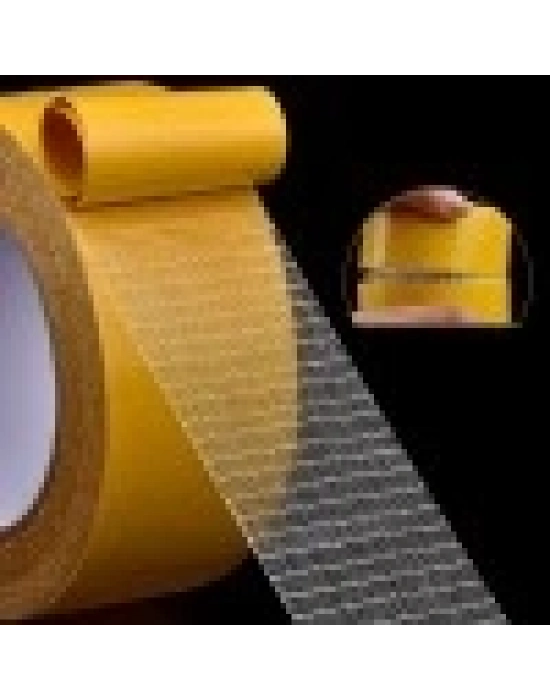Geniş 10 Metre * 3 Cm Çift Taraflı Süper Güçlü Yapışkan Yapıştırıcı Bant Isıya Dayanıklı