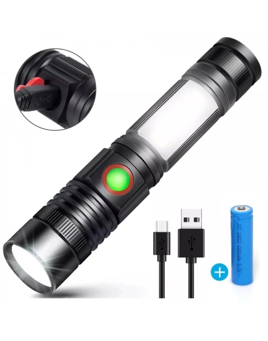 Geniş Açılı P50 Led Şarjlı El Feneri  Wt-601