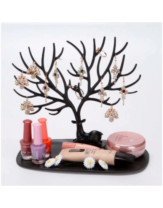 Geyik Tasarımlı Takı Standı Siyah